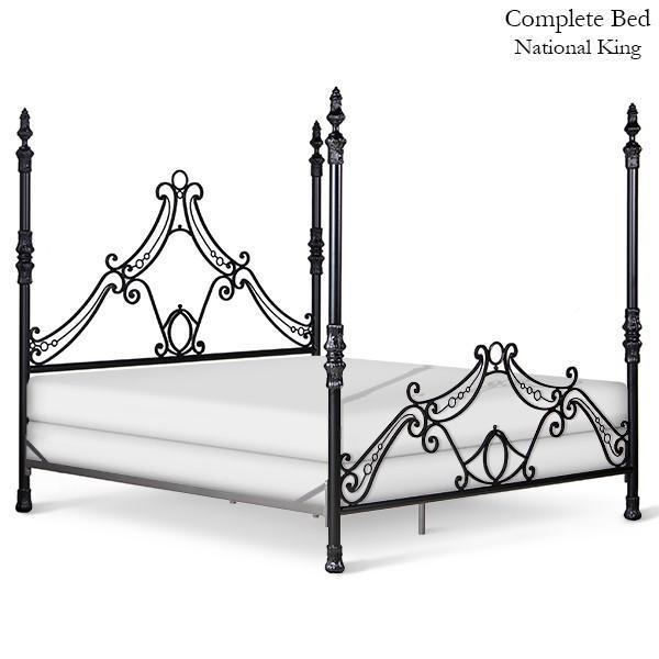 Corsican Iron Four Post Bed 42936 | Tall Four Post Matrimonial Bed-Four Post Bed-Jack and Jill Boutique