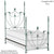 Corsican Iron Four Post Bed 43746 | Four Post Lotus Bed-Four Post Bed-Jack and Jill Boutique