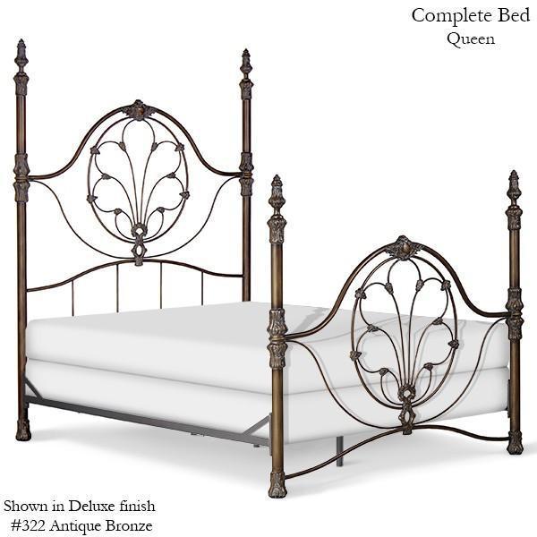 Iron post hot sale bed