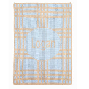 Crazy for Plaid Personalized Stroller Blanket or Baby Blanket-Blankets-Jack and Jill Boutique