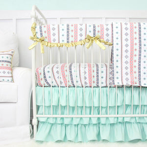 Crib Rail Cover | Trinity's Tribal Aztec Stripe-Crib Rail Cover-Default-Jack and Jill Boutique