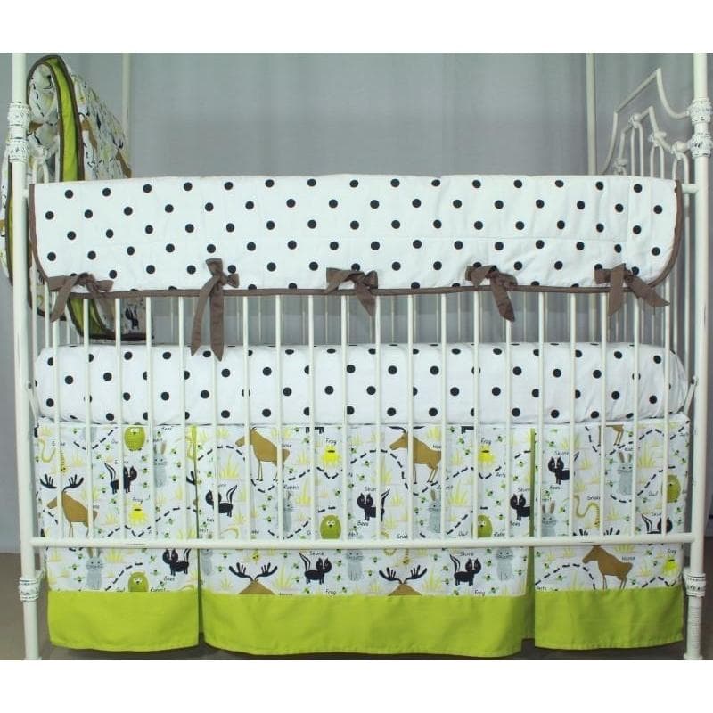 Crib Rail Cover | Woodland Animals-Crib Rail Cover-Jack and Jill Boutique