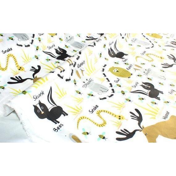 Crib Skirt | Woodland Animals-Crib Skirt-Jack and Jill Boutique