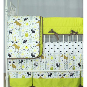 Crib Skirt | Woodland Animals-Crib Skirt-Default-Jack and Jill Boutique