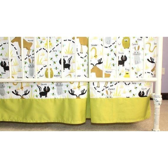 Crib Skirt | Woodland Animals-Crib Skirt-Jack and Jill Boutique