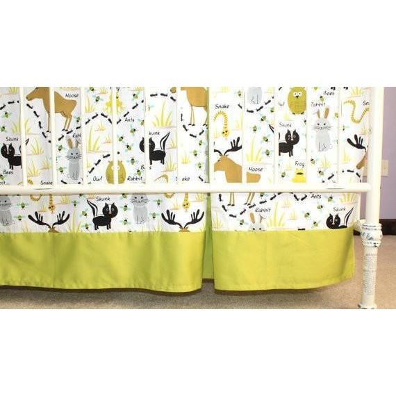 Crib Skirt | Woodland Animals-Crib Skirt-Default-Jack and Jill Boutique