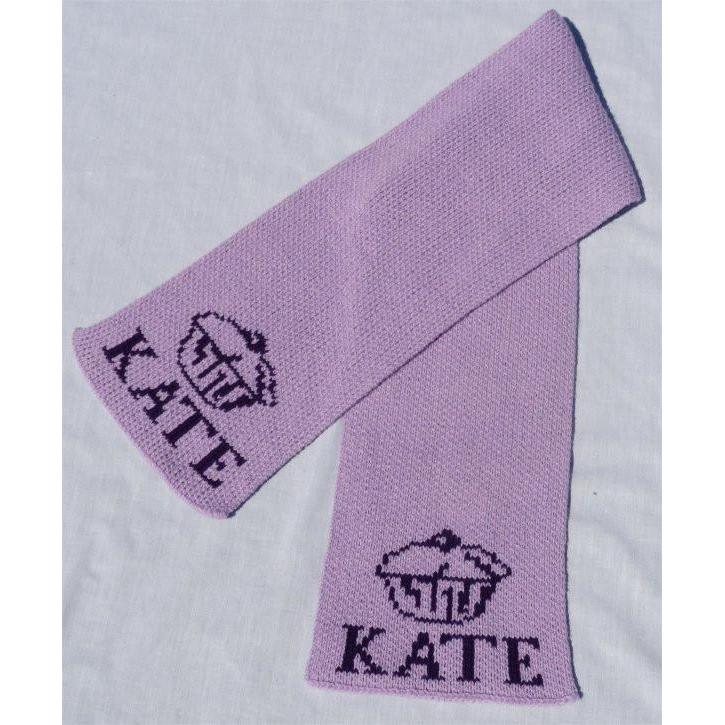 Cupcake Personalized Knit Scarf-Scarves-Jack and Jill Boutique