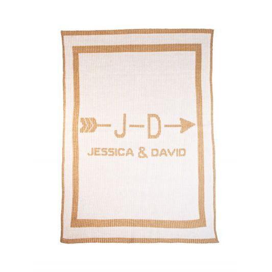 Cupid's Arrow Couples Blanket Personalized Blanket-Blankets-Jack and Jill Boutique