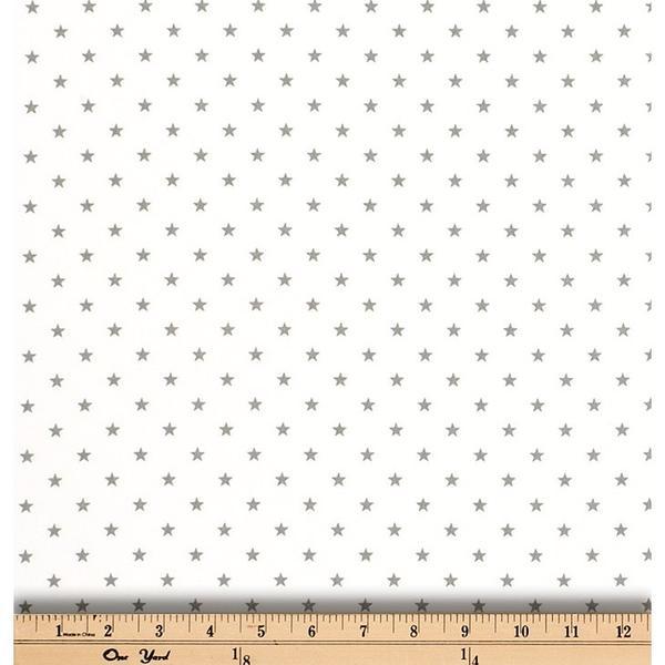 Mini Star White/Storm Twill | Fabric Yard-Fabric-Jack and Jill Boutique