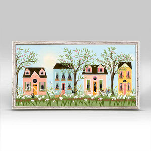 Cute Neighborhood - Close Up Mini Framed Canvas-Mini Framed Canvas-Jack and Jill Boutique