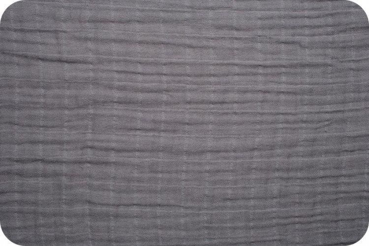 Solid Embrace Graphite | Double Gauze Cotton-Fabric-Jack and Jill Boutique