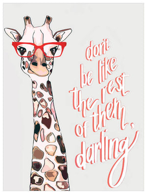 Darling Giraffe Wall Art-Wall Art-Jack and Jill Boutique