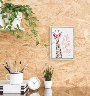 Darling Giraffe - Mini Framed Canvas-Mini Framed Canvas-Jack and Jill Boutique