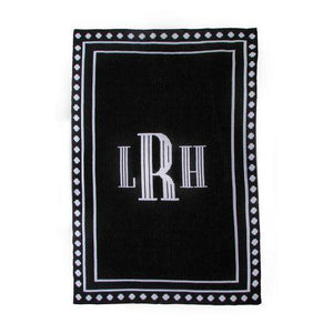 Debonair Monogram Personalized Blanket-Blankets-Jack and Jill Boutique