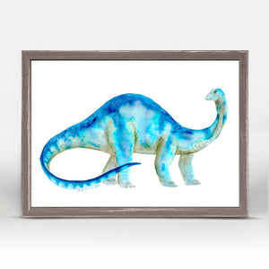 Dinosaur Portrait - Brachiosaurus Mini Framed Canvas-Mini Framed Canvas-Jack and Jill Boutique