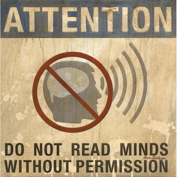 Do Not Read Minds without Permission | Superhero Art Collection | Canvas Art Prints-Canvas Wall Art-Jack and Jill Boutique