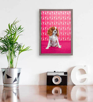 Dog Collection - Archer Mini Framed Canvas-Mini Framed Canvas-Jack and Jill Boutique