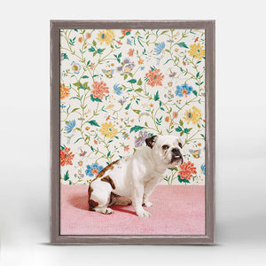 Dog Collection - Bulldog Mini Framed Canvas-Mini Framed Canvas-Jack and Jill Boutique