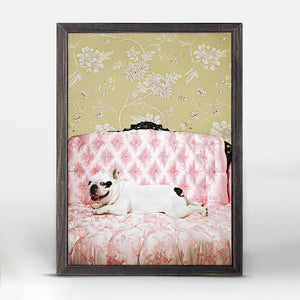 Dog Collection - Lounging Pup Mini Framed Canvas-Mini Framed Canvas-Jack and Jill Boutique