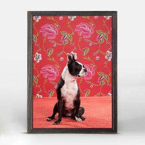 Dog Collection - Petunia The Terrier Mini Framed Canvas-Mini Framed Canvas-Jack and Jill Boutique