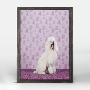 Dog Collection - Poodle Mini Framed Canvas-Mini Framed Canvas-Jack and Jill Boutique