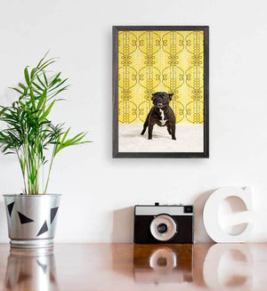 Dog Collection - Sofi The Bulldog Mini Framed Canvas-Mini Framed Canvas-Jack and Jill Boutique