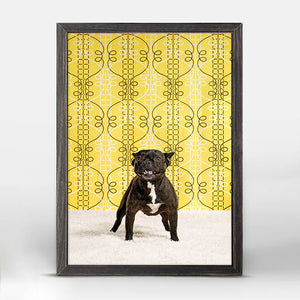 Dog Collection - Sofi The Bulldog Mini Framed Canvas-Mini Framed Canvas-Jack and Jill Boutique