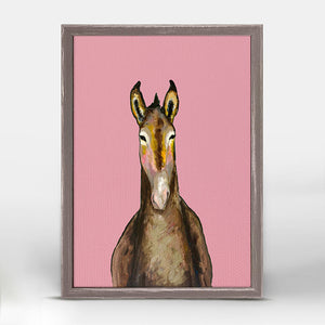 Donkey - Mini Framed Canvas-Mini Framed Canvas-Jack and Jill Boutique