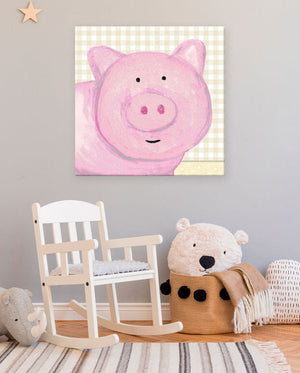 Down On The Farm - Pig Wall Art-Wall Art-Jack and Jill Boutique