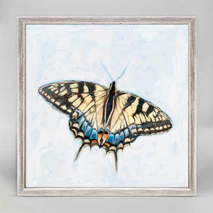 Dreaming In Blue - Butterfly 4 Mini Framed Canvas-mini framed canvas-Jack and Jill Boutique