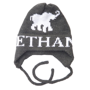 Elephant Personalized Knit Hat-Hats-Jack and Jill Boutique