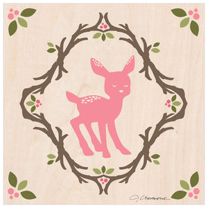 Enchanted Forest Fawn Wall Art-Wall Art-10x10 Canvas-Jack and Jill Boutique