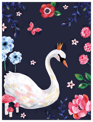 Enchanted Forest Swan Wall Art-Wall Art-Jack and Jill Boutique