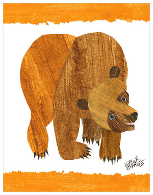 Eric Carle's Brown Bear Cover Wall Art-Wall Art-14x18 Canvas-Jack and Jill Boutique