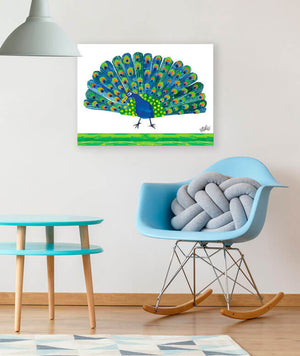 Eric Carle's Peacock Wall Art-Wall Art-Jack and Jill Boutique