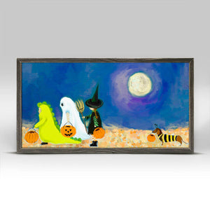 Fall Collection - Trick Or Treaters Mini Framed Canvas-Mini Framed Canvas-Jack and Jill Boutique