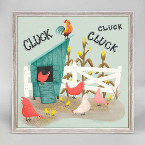 Farmyard - Chicken Coop Mini Framed Canvas-Mini Framed Canvas-Jack and Jill Boutique