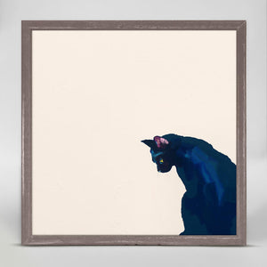 Feline Friends - Black Cat Mini Framed Canvas-Mini Framed Canvas-Jack and Jill Boutique