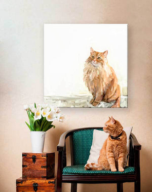 Feline Friends - Charlie Cat Wall Art-Wall Art-Jack and Jill Boutique