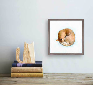 Feline Friends - Cozy Cat Mini Framed Canvas-Mini Framed Canvas-Jack and Jill Boutique