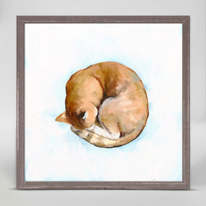 Feline Friends - Cozy Cat Mini Framed Canvas-Mini Framed Canvas-Jack and Jill Boutique