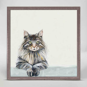 Feline Friends - Maine Coon Mini Framed Canvas-Mini Framed Canvas-Jack and Jill Boutique