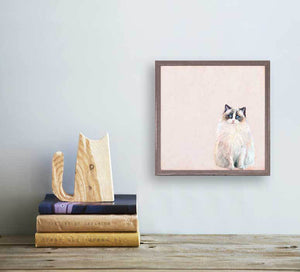Feline Friends - Ragdoll Cat Mini Framed Canvas-Mini Framed Canvas-Jack and Jill Boutique