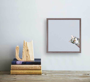 Feline Friends - Sneaky Cat Mini Framed Canvas-Mini Framed Canvas-Jack and Jill Boutique