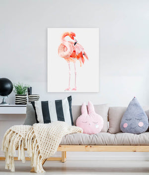 Flamingo Portrait Wall Art-Wall Art-Jack and Jill Boutique