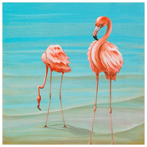 Flamingos On Vacation Wall Art-Wall Art-Jack and Jill Boutique
