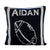 Floating Football & Name Personalized Pillow-Pillow-Default-Jack and Jill Boutique