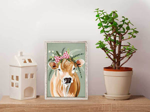 Flora & Fauna - Daisy Mini Framed Canvas-Mini Framed Canvas-Jack and Jill Boutique