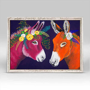 Flora & Fauna - Dawn & Juan Mini Framed Canvas-Mini Framed Canvas-Jack and Jill Boutique