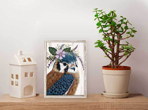 Flora & Fauna - Laurel Mini Framed Canvas-Mini Framed Canvas-Jack and Jill Boutique